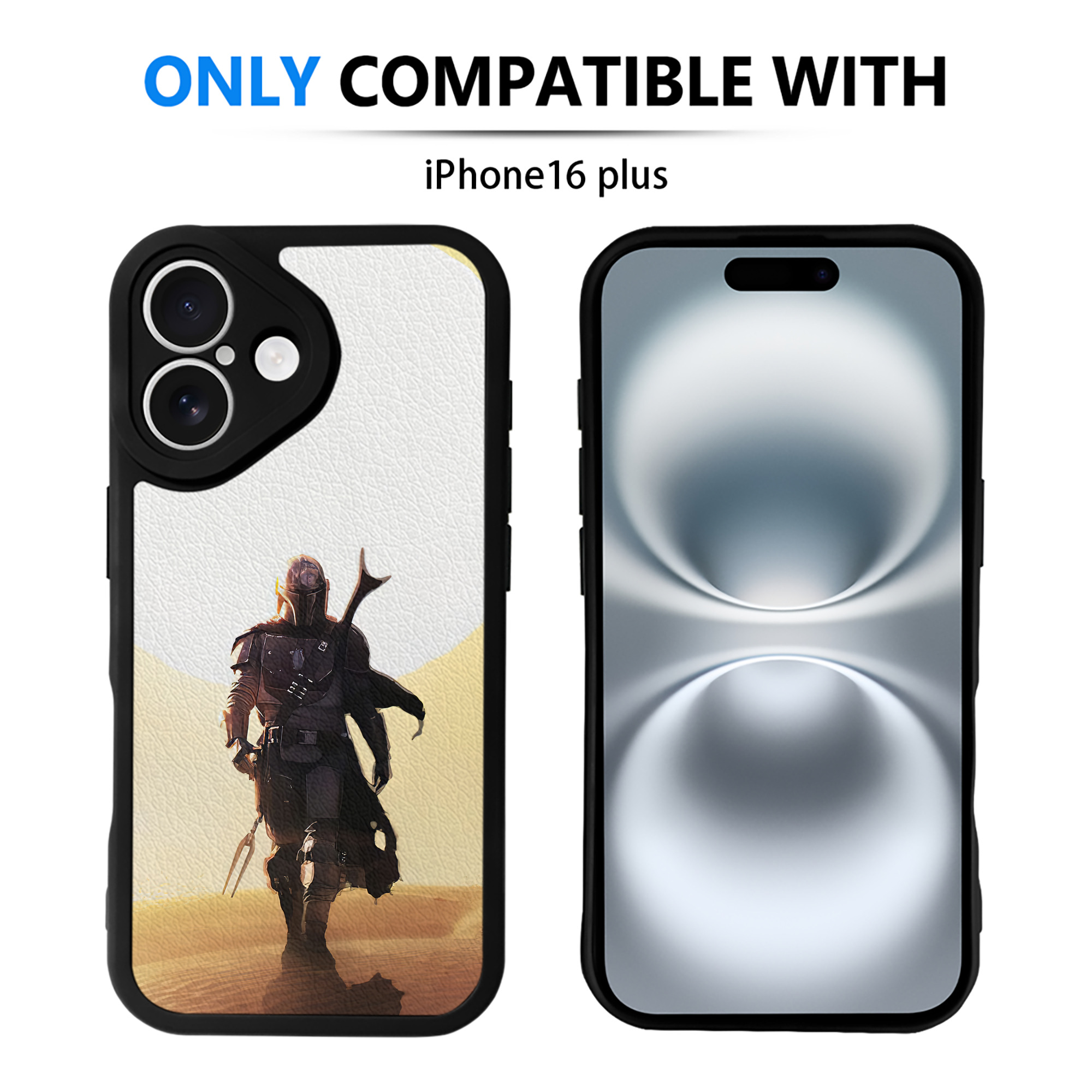 （画像用） スター・ウォーズ Star Wars 【iPhone 16シリーズ対応】シリコンスマホケース（レザー調） 材質：シリコン